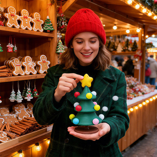 🎄 3D-printed swinging Christmas tree toy 🎁