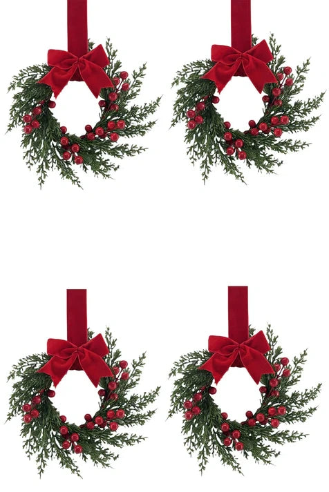 🎄 Versatile mini Christmas wreaths – The perfect festive decoration for any corner!