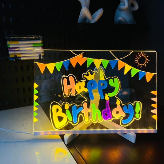 🔥LAST DAY SALE - 49% OFF🎁Acrylic LED Message Board - For Vibrant, Endless Expression!