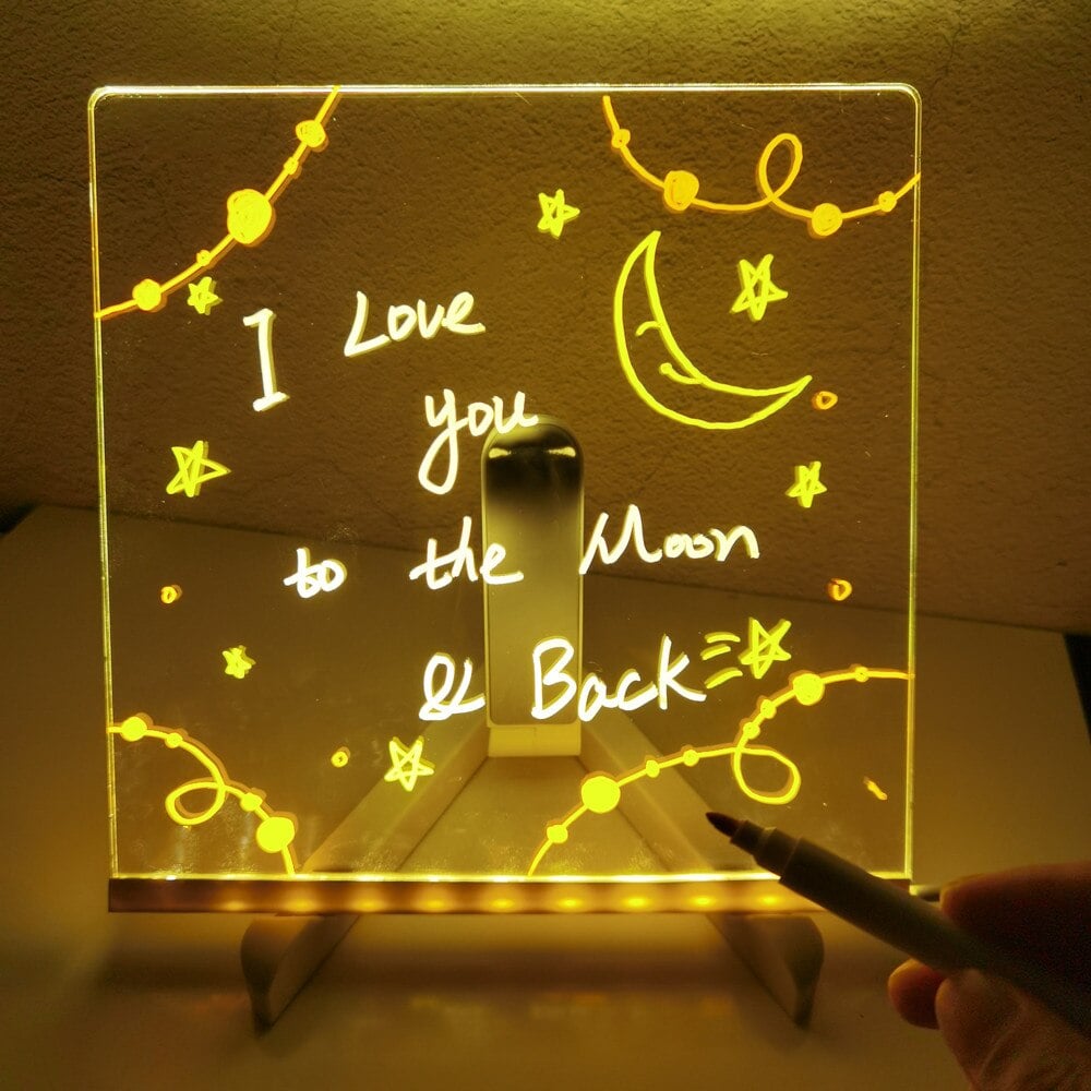 🔥LAST DAY SALE - 49% OFF🎁Acrylic LED Message Board - For Vibrant, Endless Expression!