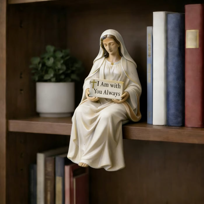 ✝️Virgin Mary Desk Companion Figurine✨Hand-Painted Ceramic Figurine