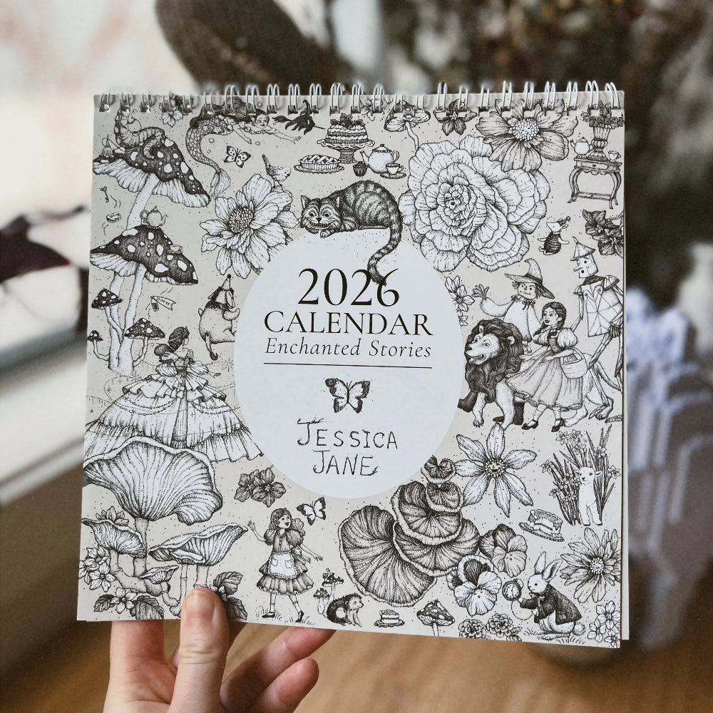 2026 Wall Calendar - Enchanted Stories: A Year of Whimsical Tales & Timeless Art 🖋️📖✨