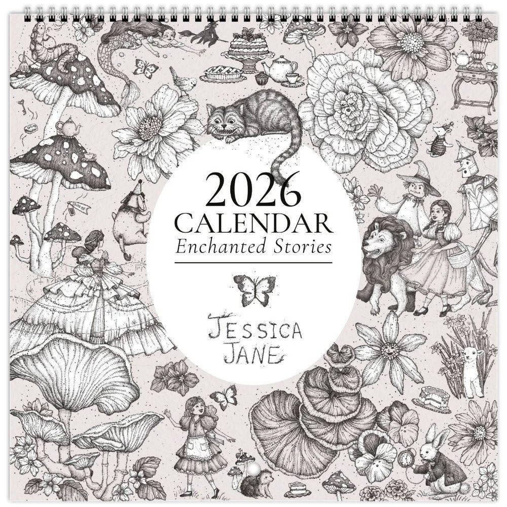 2026 Wall Calendar - Enchanted Stories: A Year of Whimsical Tales & Timeless Art 🖋️📖✨