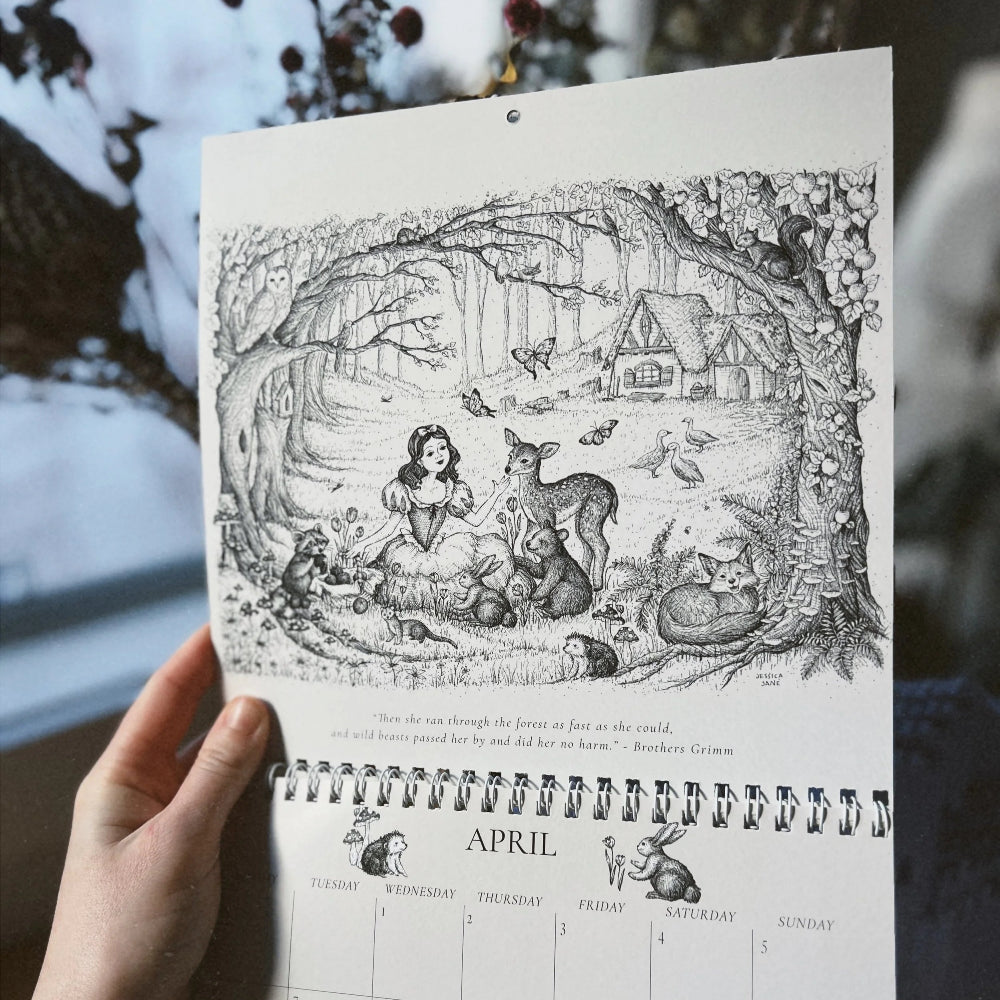 2026 Wall Calendar - Enchanted Stories: A Year of Whimsical Tales & Timeless Art 🖋️📖✨