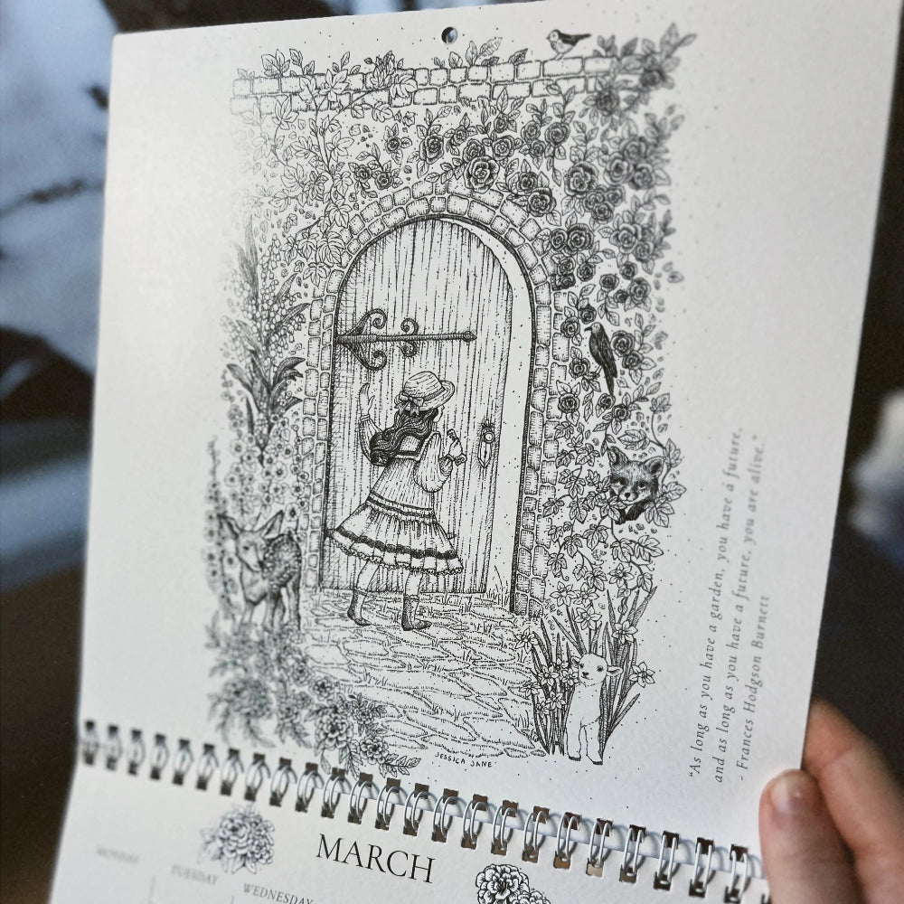 2026 Wall Calendar - Enchanted Stories: A Year of Whimsical Tales & Timeless Art 🖋️📖✨