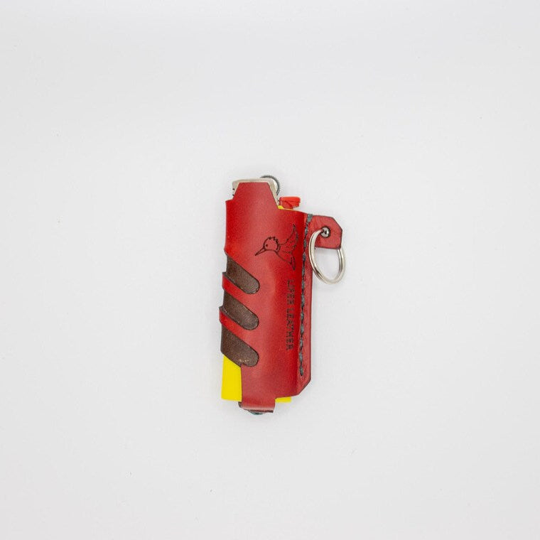 Leather Lighter Cover | Hand-Stitched & Veg-Tanned 🌲🗺️✨