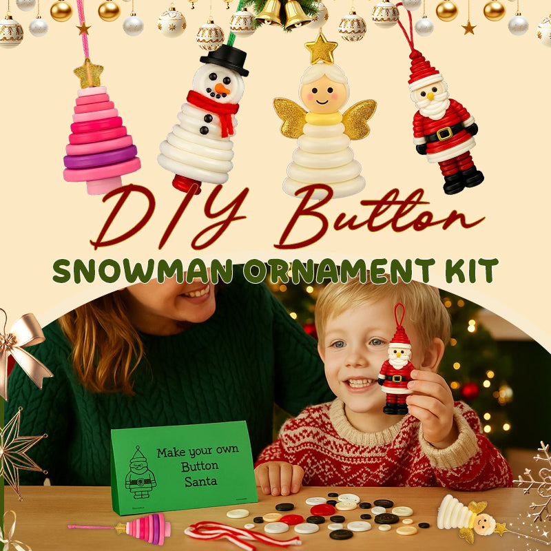 ☃️ DIY Button Snowman Ornament Kit☃️