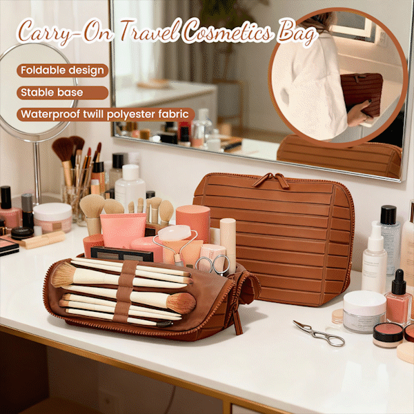🧳 Carry-On Travel Cosmetics Bag