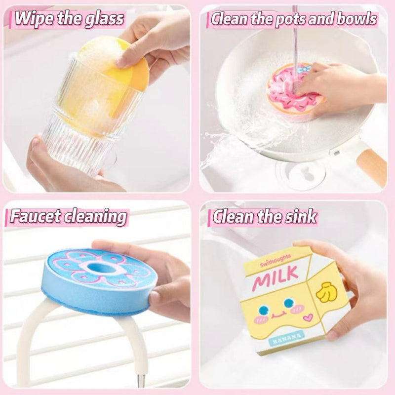 🔥 12-Pack! All-Purpose Kitchen Cleaning Sponges 🧽🌟