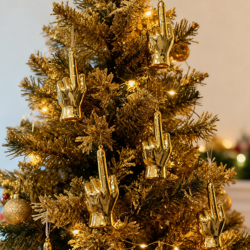 Christmas Middle Finger Decoration