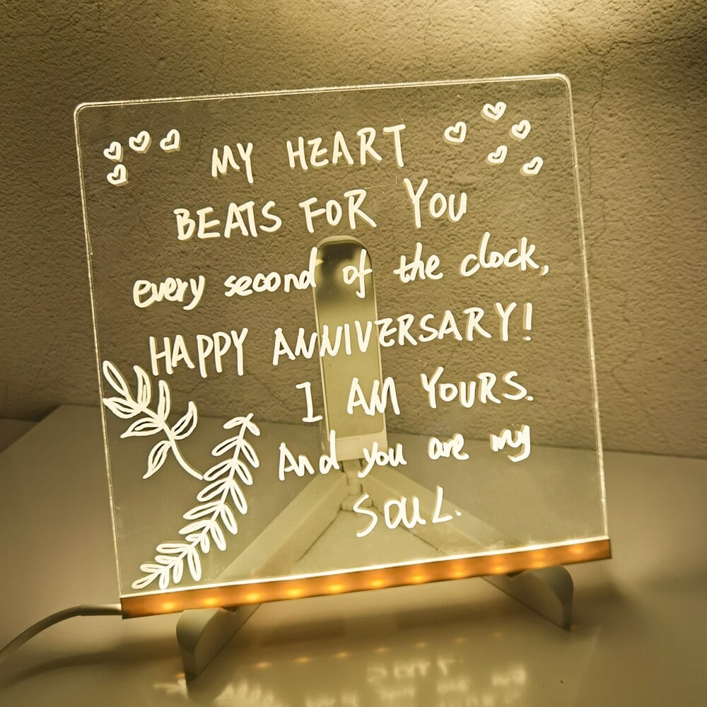 🔥LAST DAY SALE - 49% OFF🎁Acrylic LED Message Board - For Vibrant, Endless Expression!