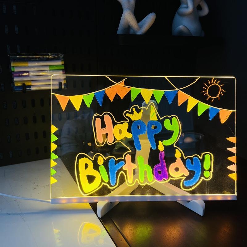 🔥LAST DAY SALE - 49% OFF🎁Acrylic LED Message Board - For Vibrant, Endless Expression!