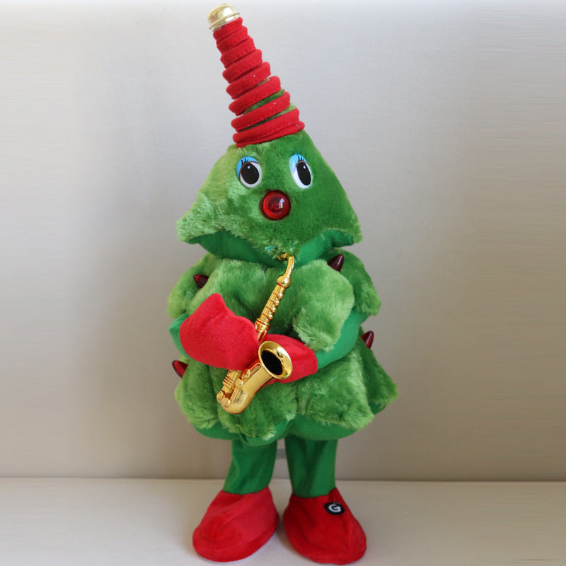 🎅Singing & Dancing Christmas Tree Plush Toy with Lights