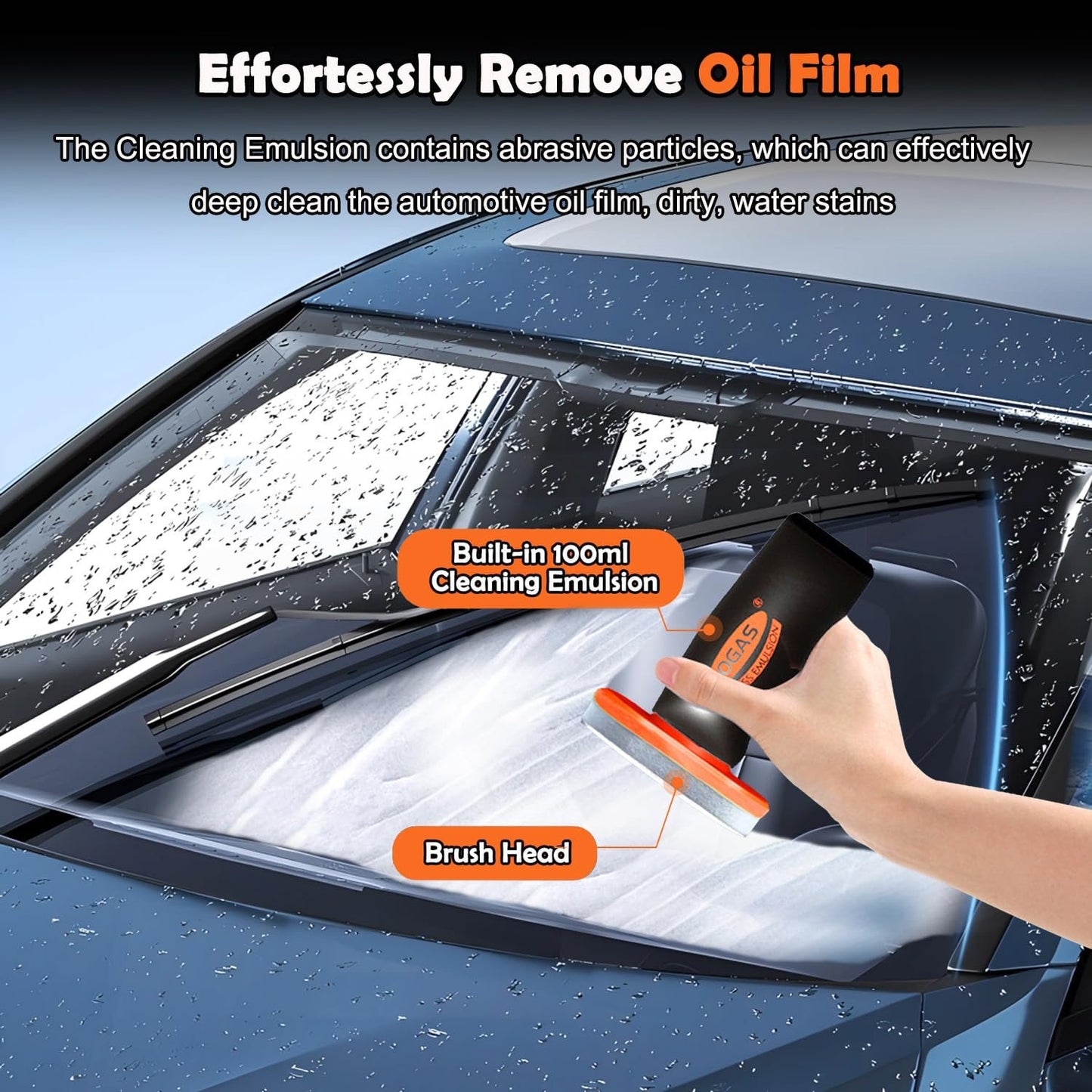 🔥2025 Christmas Sale - Car Handle Oil Film Cleaning Brush (Applies to the interior)