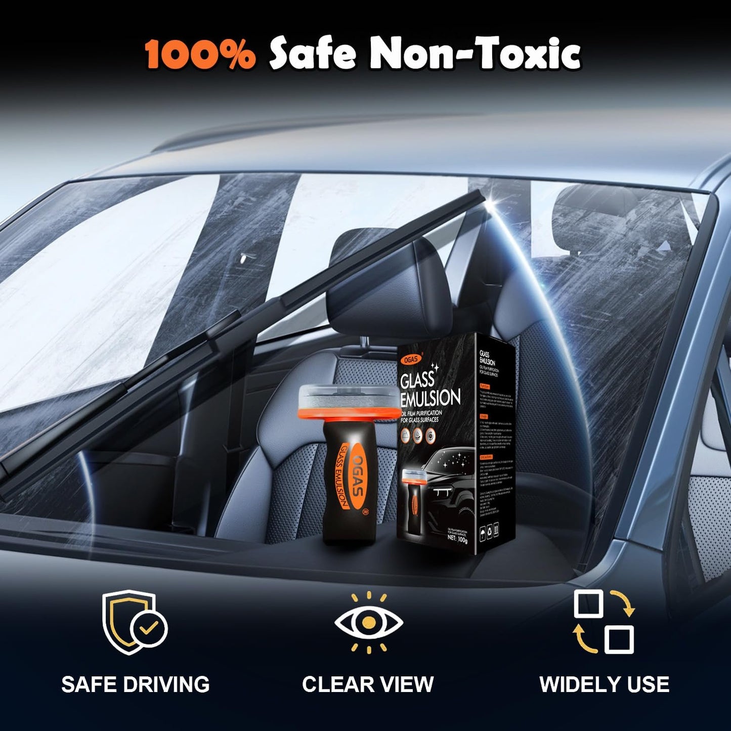 🔥2025 Christmas Sale - Car Handle Oil Film Cleaning Brush (Applies to the interior)