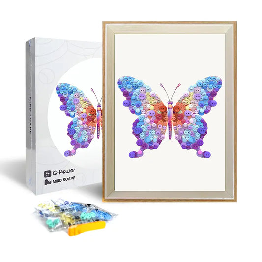 Butterfly Button Art Craft Kit